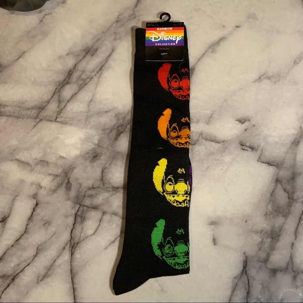 Disney Stitch Rainbow Pride Collection 2021 Limited Edition Socks NWT $20